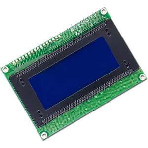 16×4 Character LCD Display with Blue Backlight